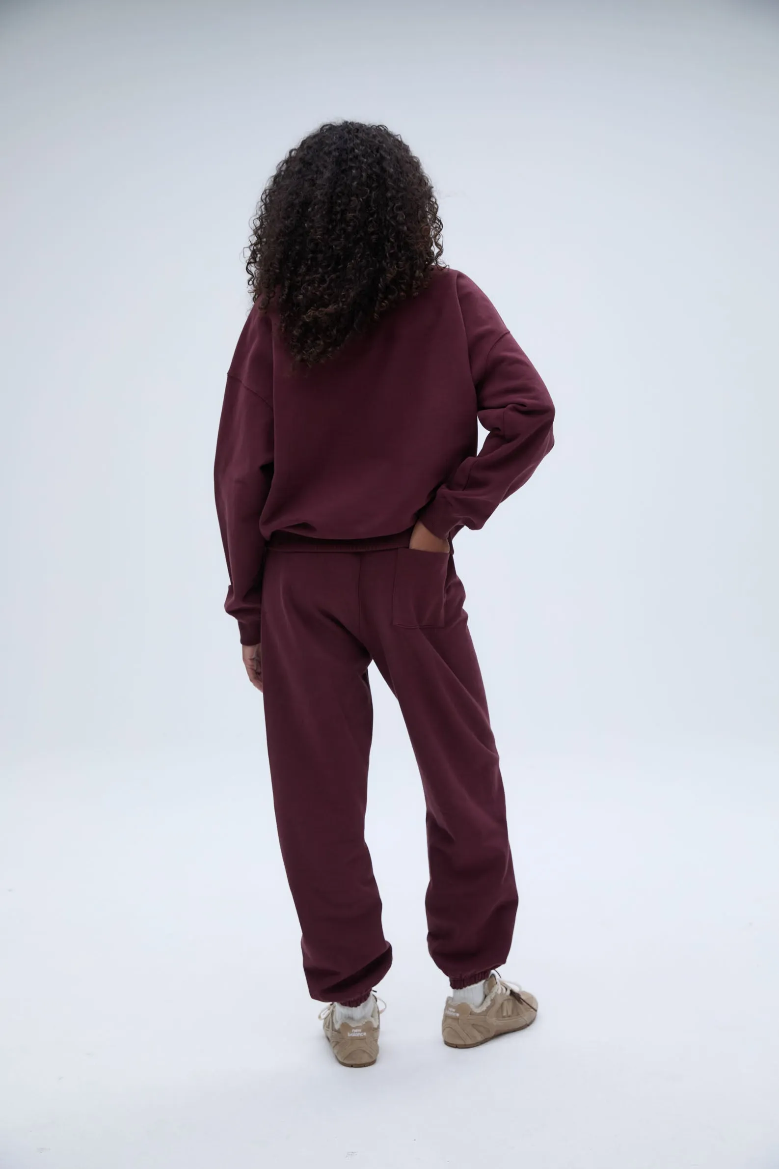 ADA Oversized Sweatshirt - Burgundy sold by Adanola product image thumbnail 2