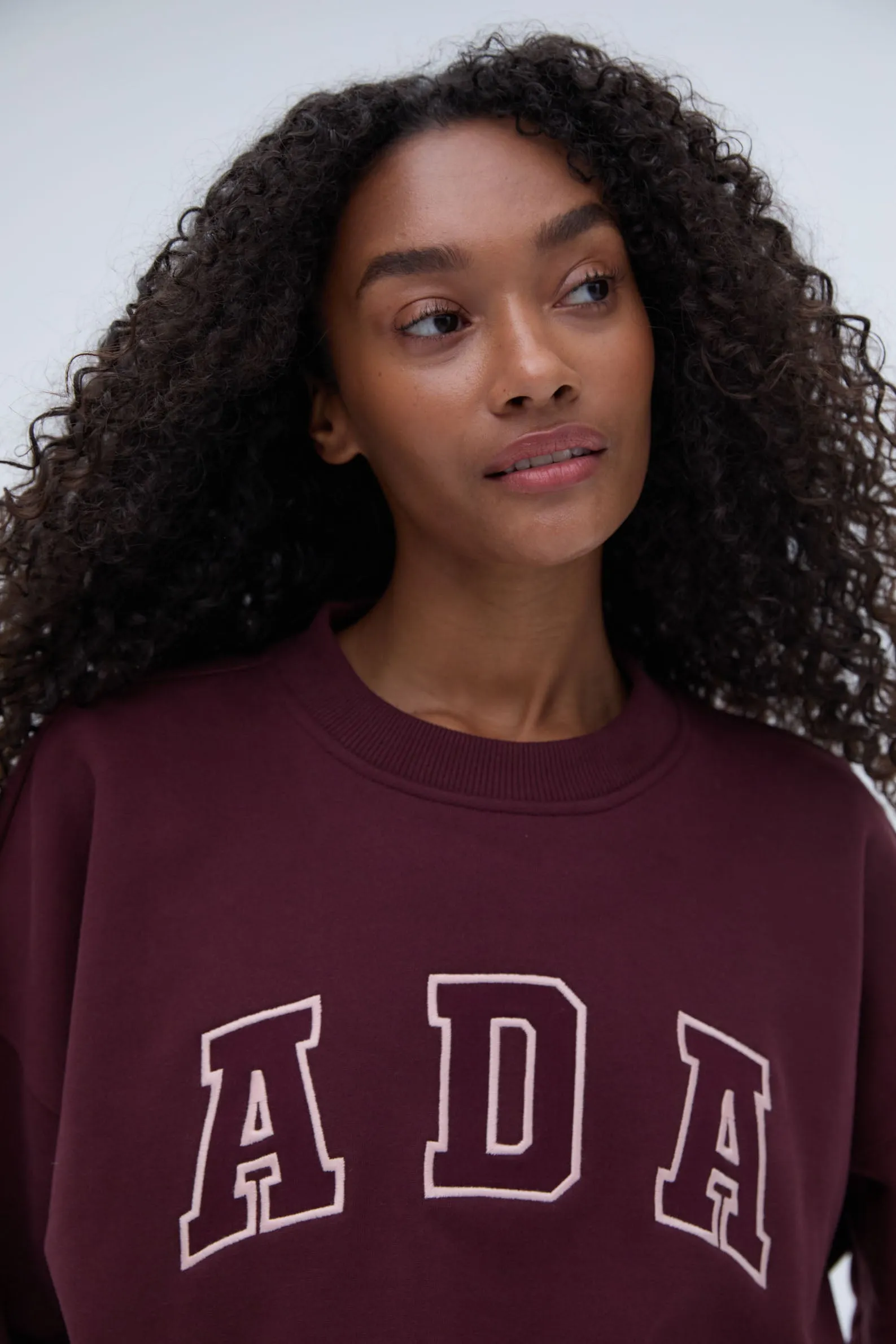 ADA Oversized Sweatshirt - Burgundy sold by Adanola product image thumbnail 3