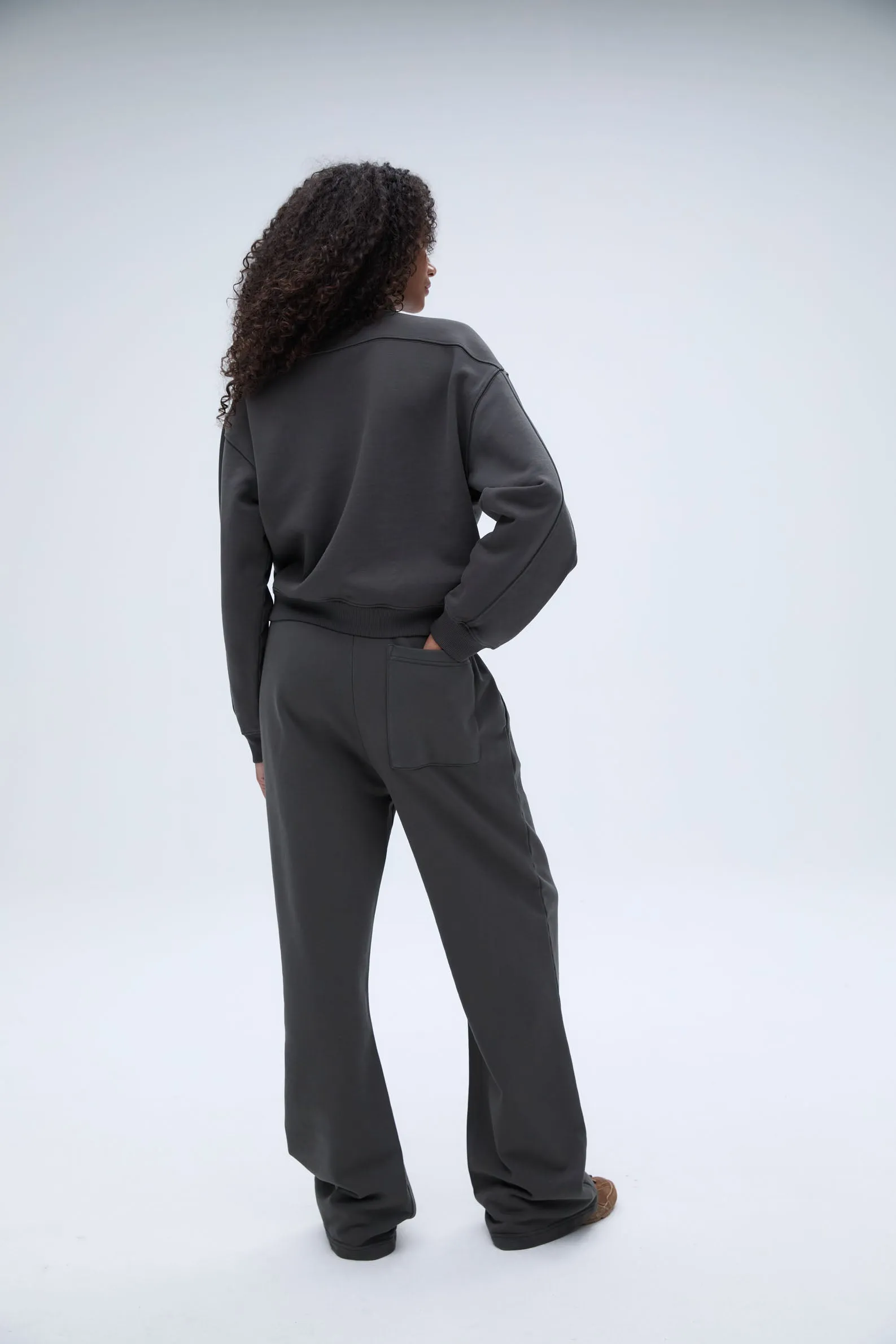 Classics Straight Leg Sweatpants - Charcoal Grey/Blush Pink sold by Adanola product image thumbnail 4