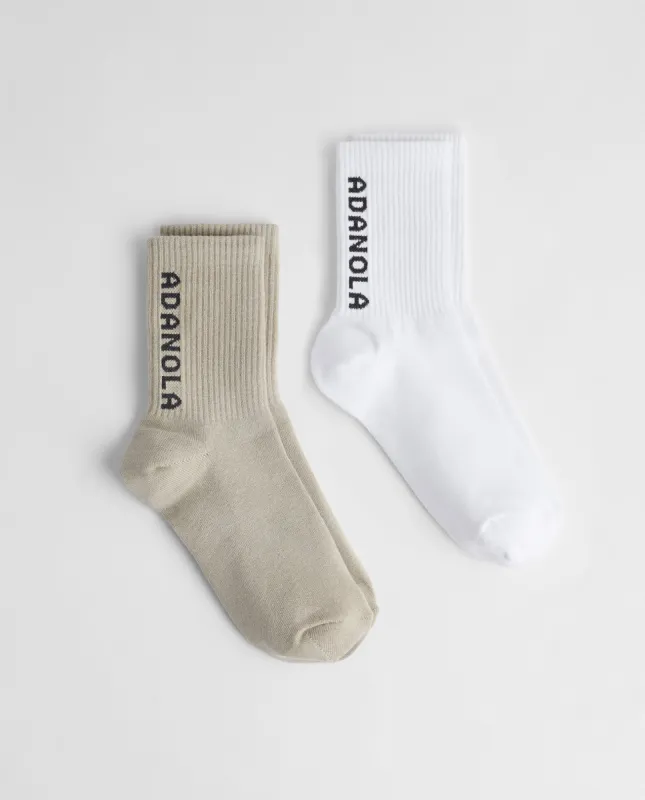 Sport Stripe Socks - White/Cobalt Blue | Parallel