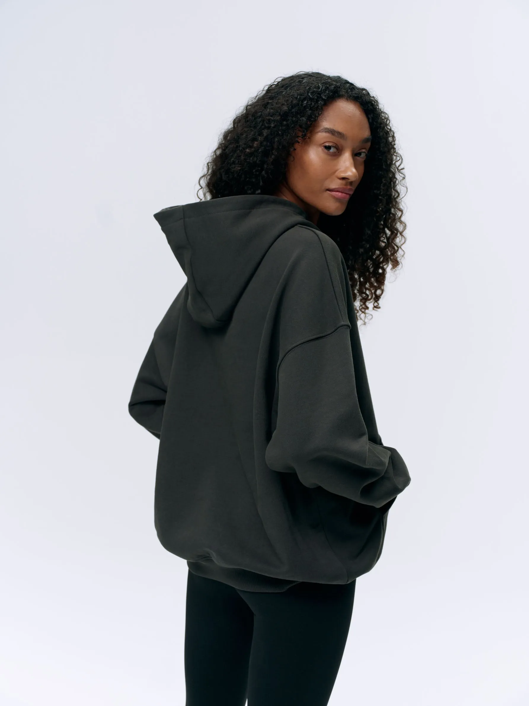 Varsity Oversized Hoodie - Graphite Grey/Marshmallow White sold by Adanola product image thumbnail 2