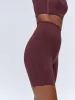 Ultimate Ultra Crop Pocket Shorts - Burgundy sold by Adanola
