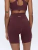 Ultimate Ultra Crop Pocket Shorts - Burgundy sold by Adanola