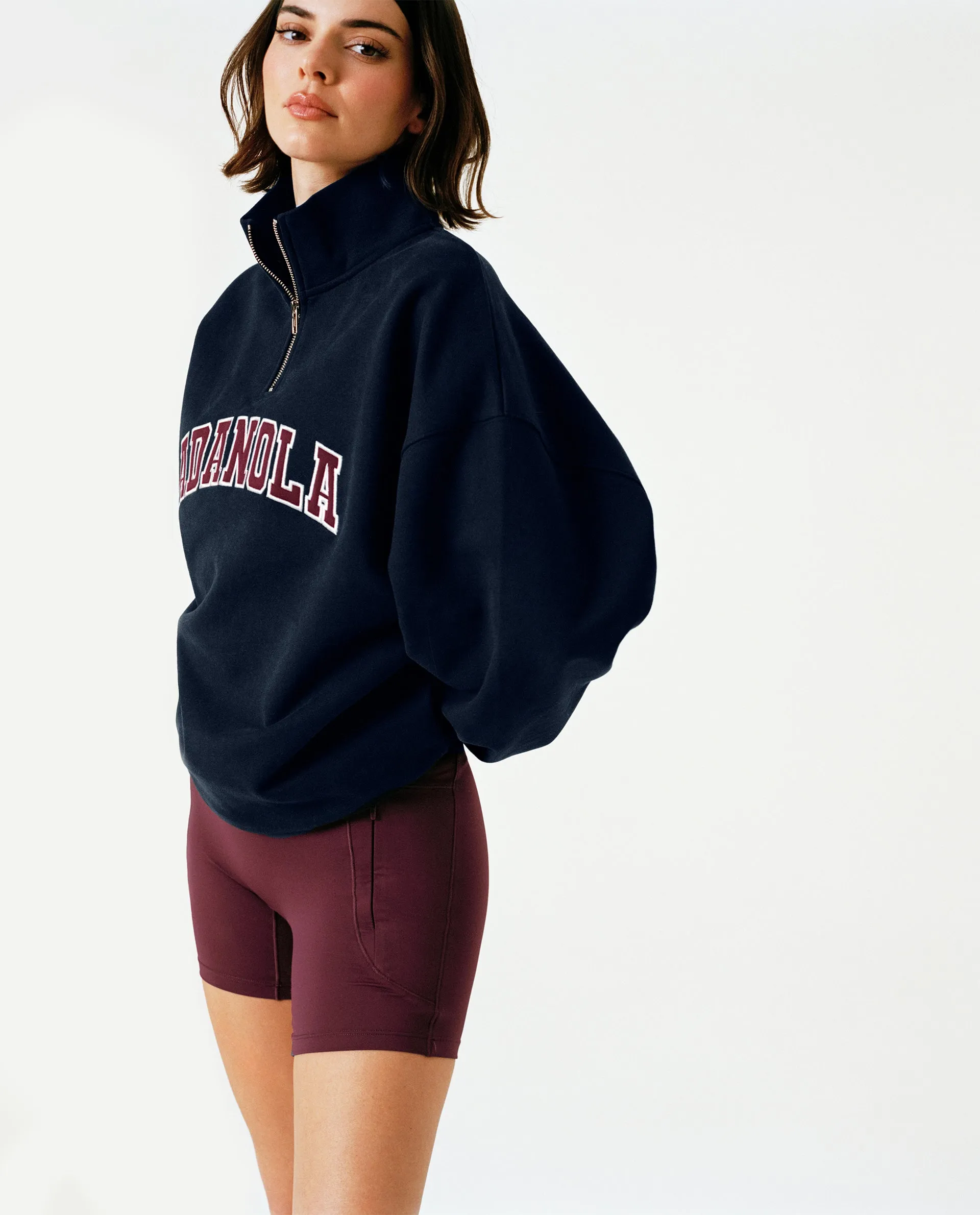 Ultimate Ultra Crop Pocket Shorts - Burgundy sold by Adanola