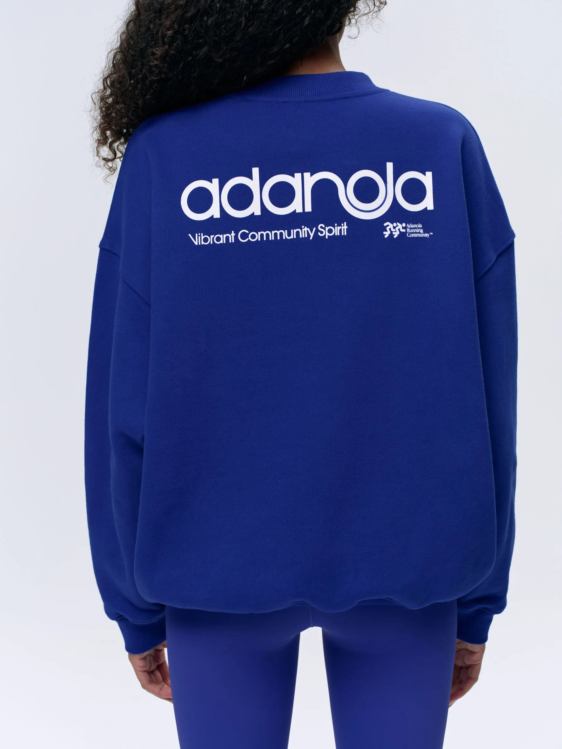Motion Oversized Sweatshirt - Cobalt Blue/White sold by Adanola product image thumbnail 2
