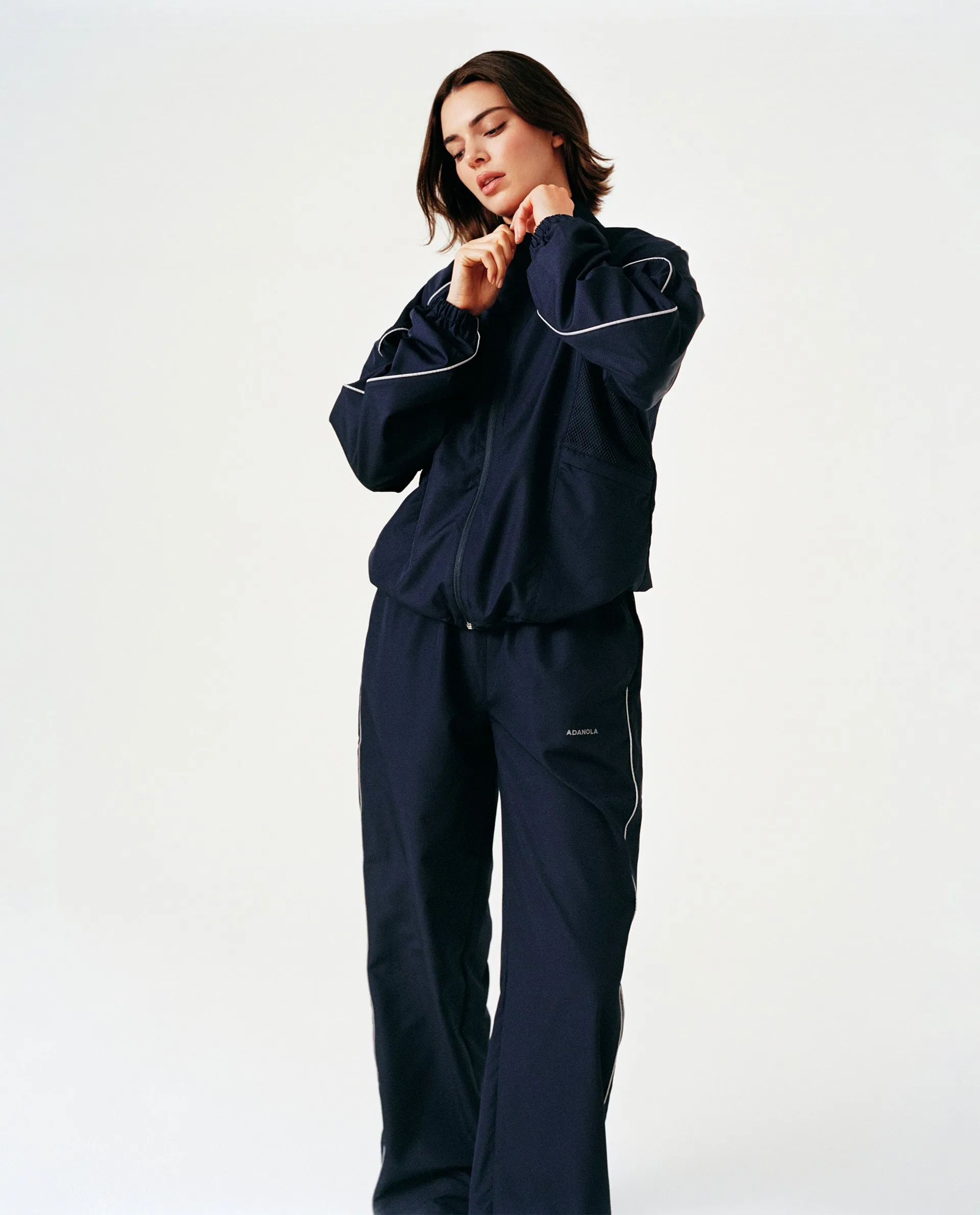 Piping Track Pant - Navy Blue sold by Adanola product image thumbnail 2