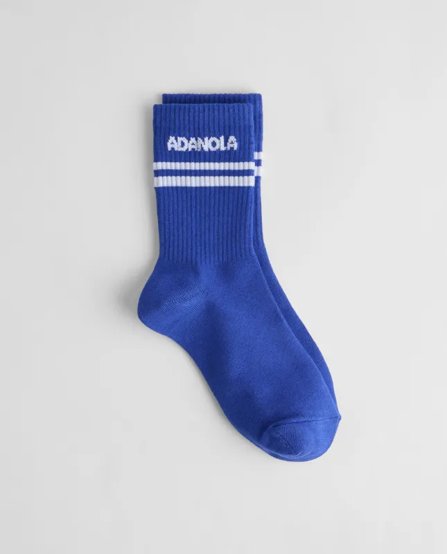 Sport Stripe Socks - Blue sold by Adanola