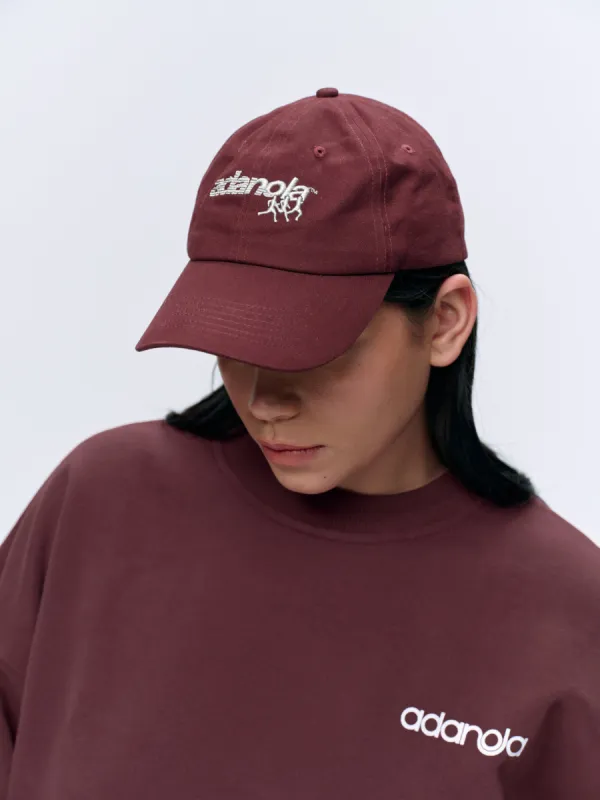 Community Spirit Cap - Burgundy/White sold by Adanola