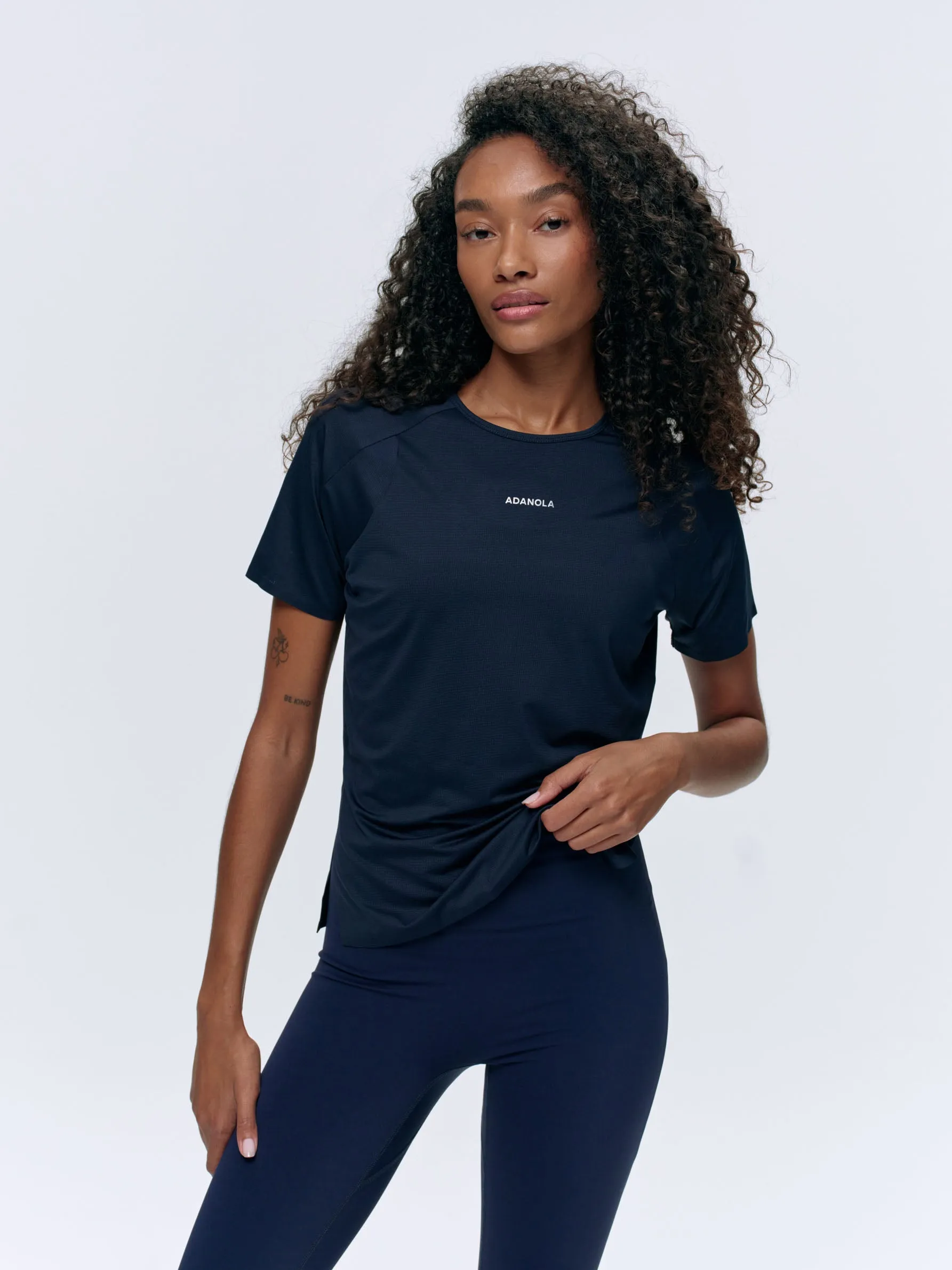 Lightweight Running T-Shirt - Navy sold by Adanola product image thumbnail 3
