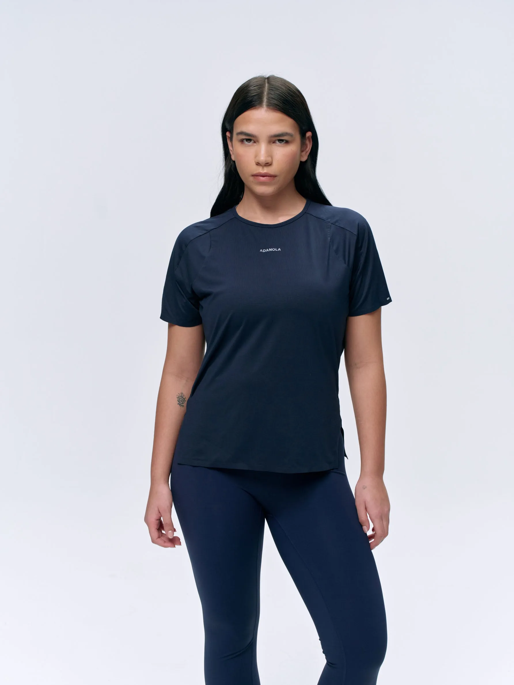 Lightweight Running T-Shirt - Navy sold by Adanola