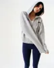 Varsity Hooded Knit Bomber Jacket - Light Grey Melange sold by Adanola