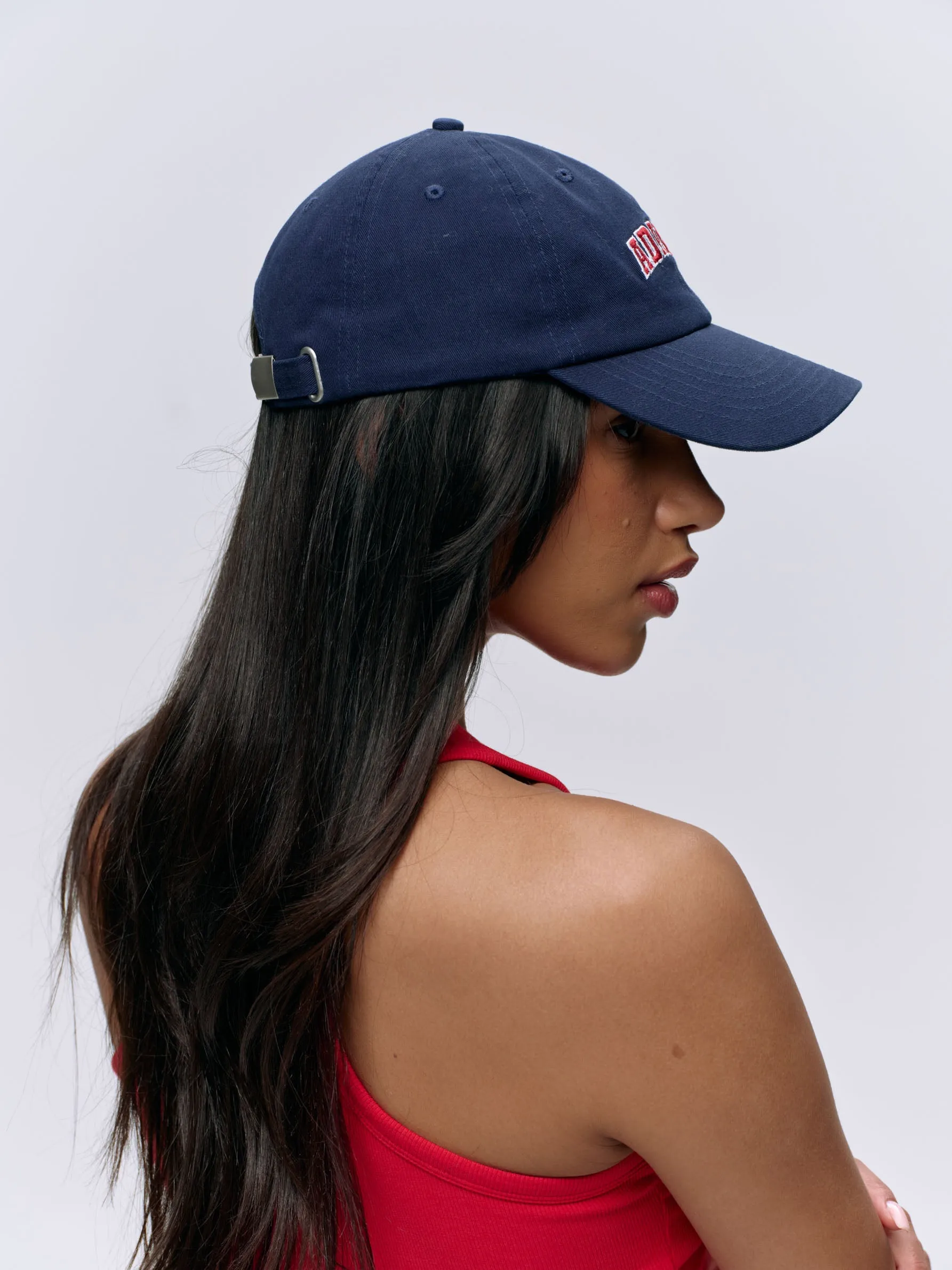 Varsity Cap - Navy Blue/Red sold by Adanola product image thumbnail 3
