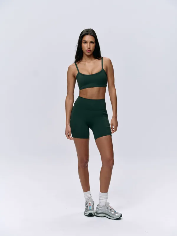 Ultimate Ultra Crop Pocket Shorts - Pine Green sold by Adanola