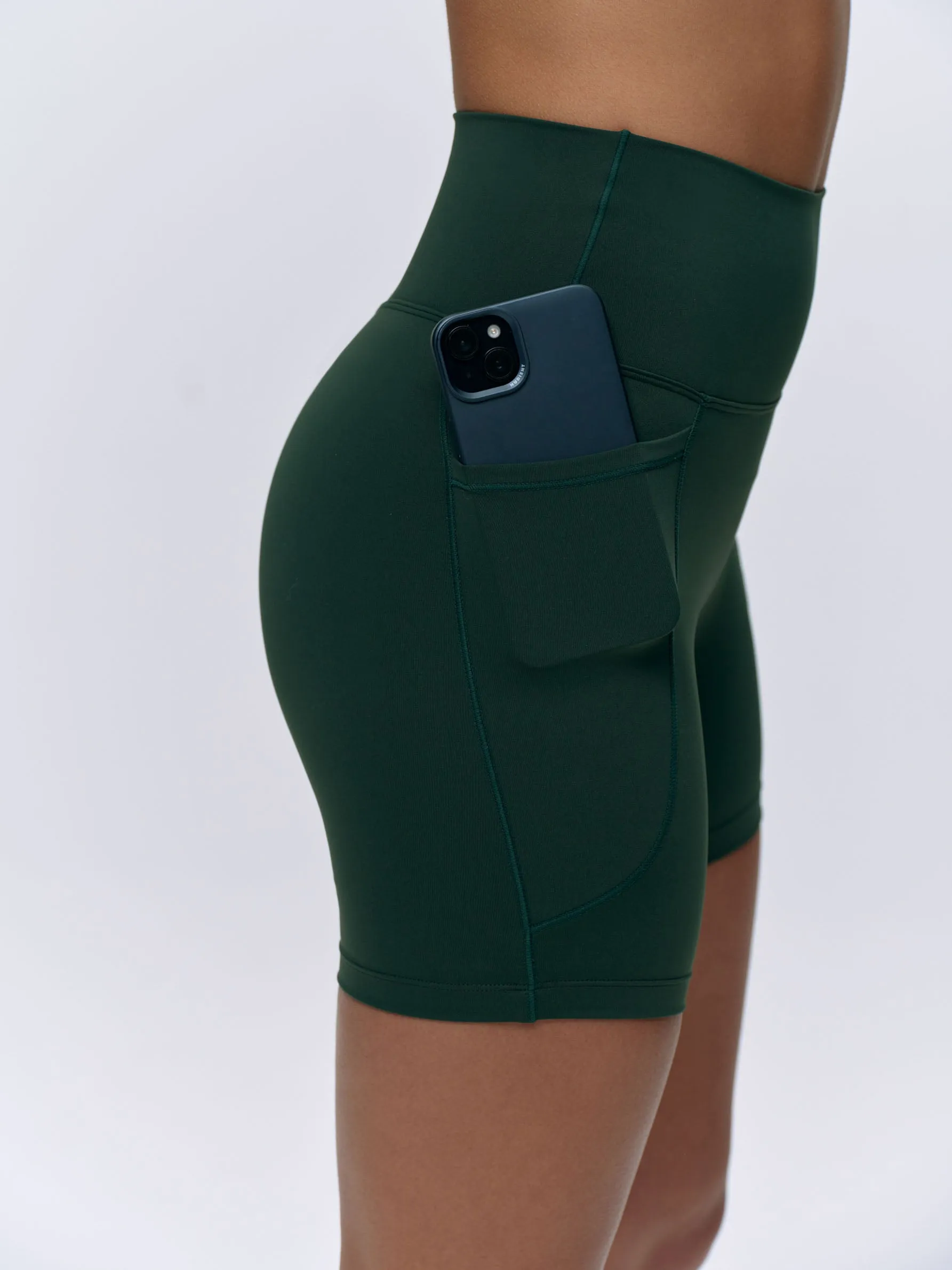 Ultimate Ultra Crop Pocket Shorts - Pine Green sold by Adanola product image thumbnail 3