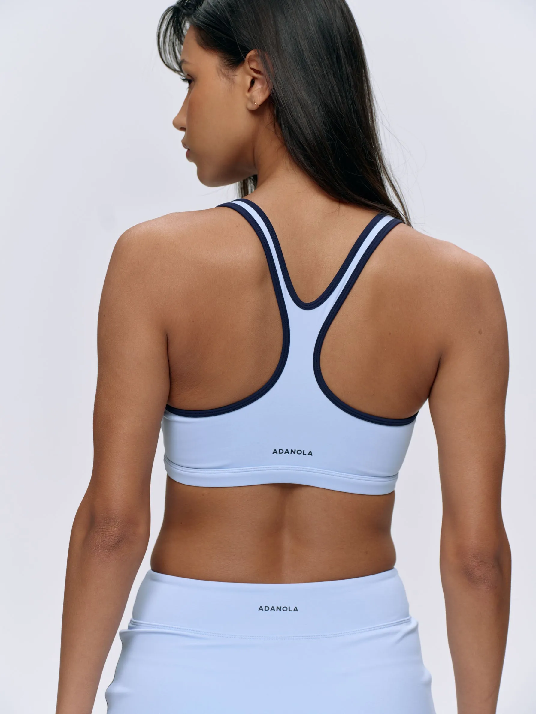 Ultimate Racer Back Piping Bra - Powder Blue sold by Adanola product image thumbnail 3