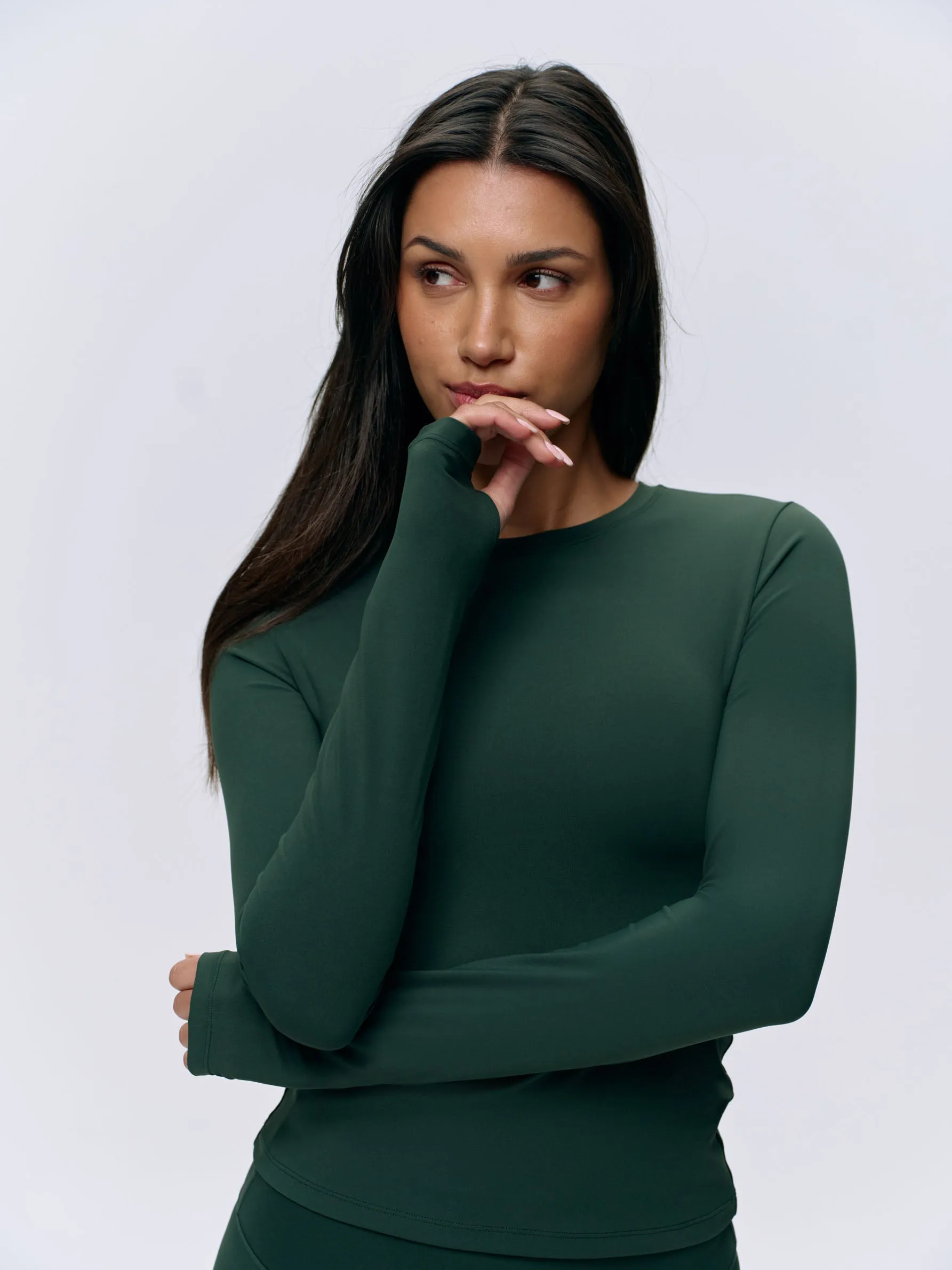 Ultimate Long Sleeve Top - Pine Green sold by Adanola product image thumbnail 3
