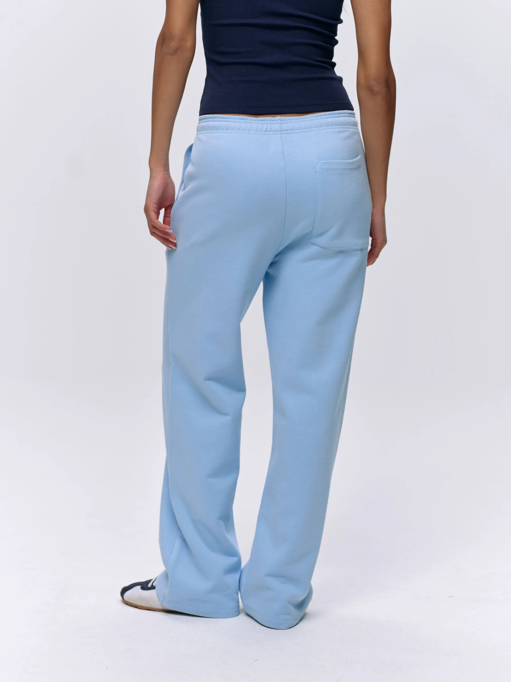 Varsity Straight Leg Sweatpants - Powder Blue/Navy Blue sold by Adanola product image thumbnail 3