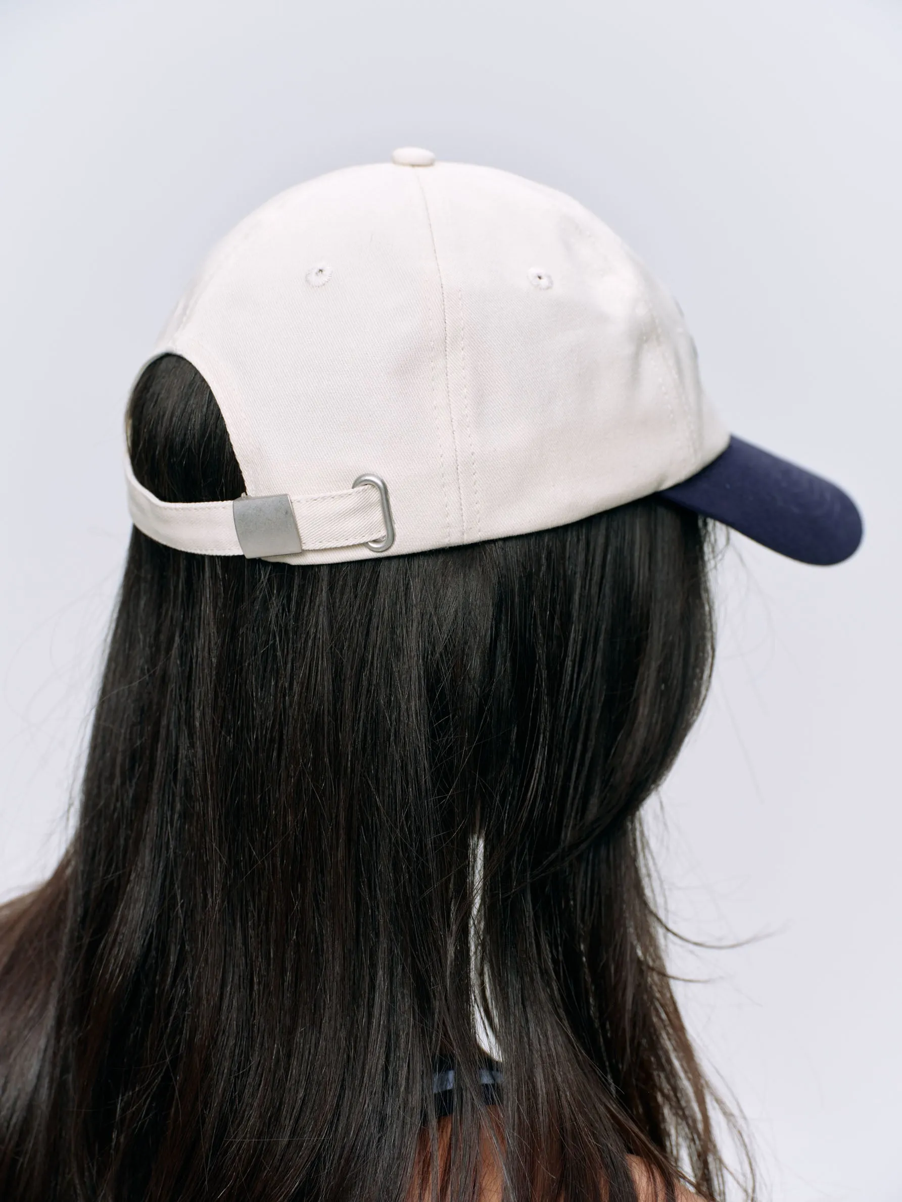 Adanola Running Embroidered Cap - Cream/Navy Blue sold by Adanola product image thumbnail 2