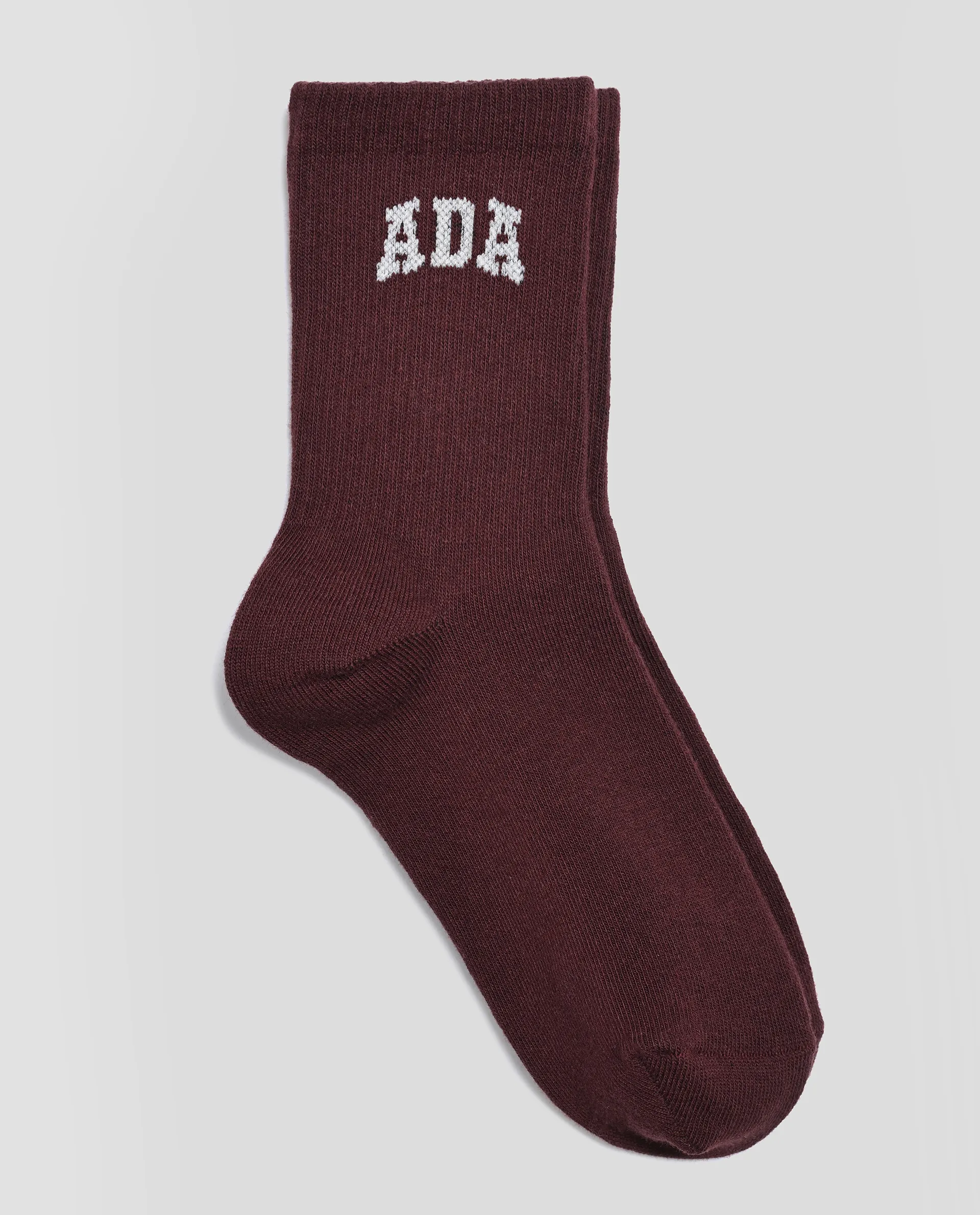 ADA Socks - Burgundy/Marshmallow White sold by Adanola
