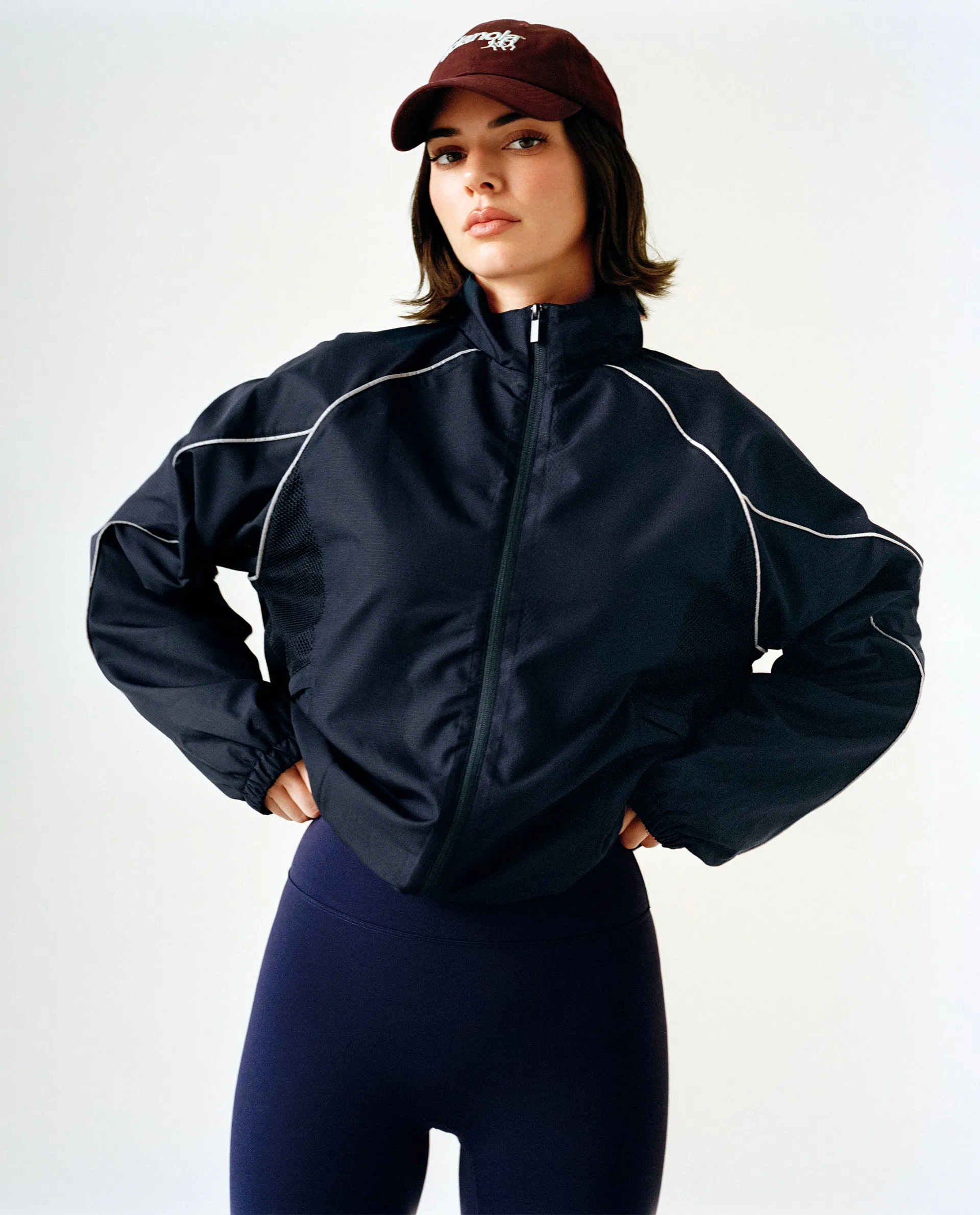 Piping Track Jacket - Navy Blue sold by Adanola