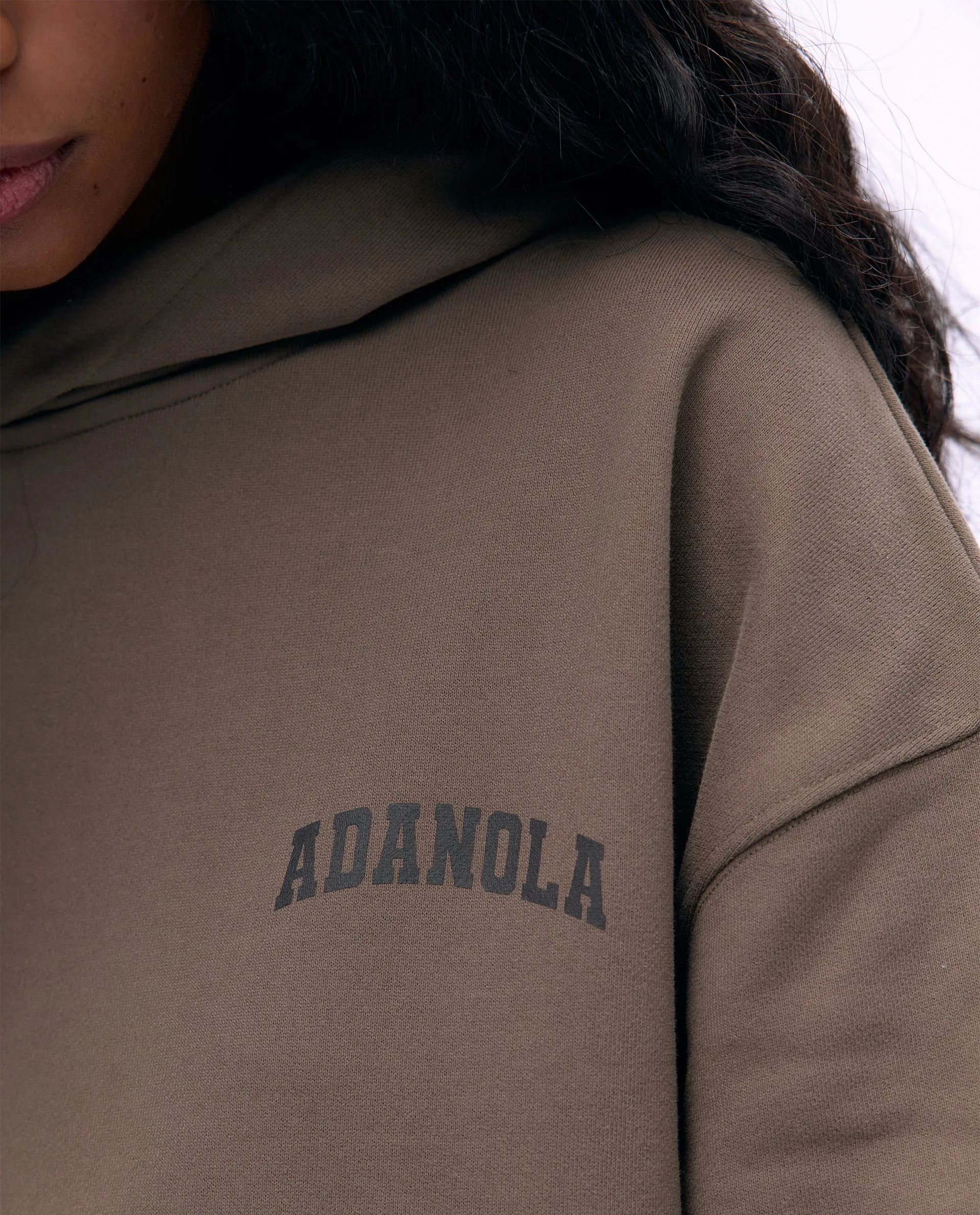 Varsity Oversized Hoodie - Cocoa Brown sold by Adanola product image thumbnail 3