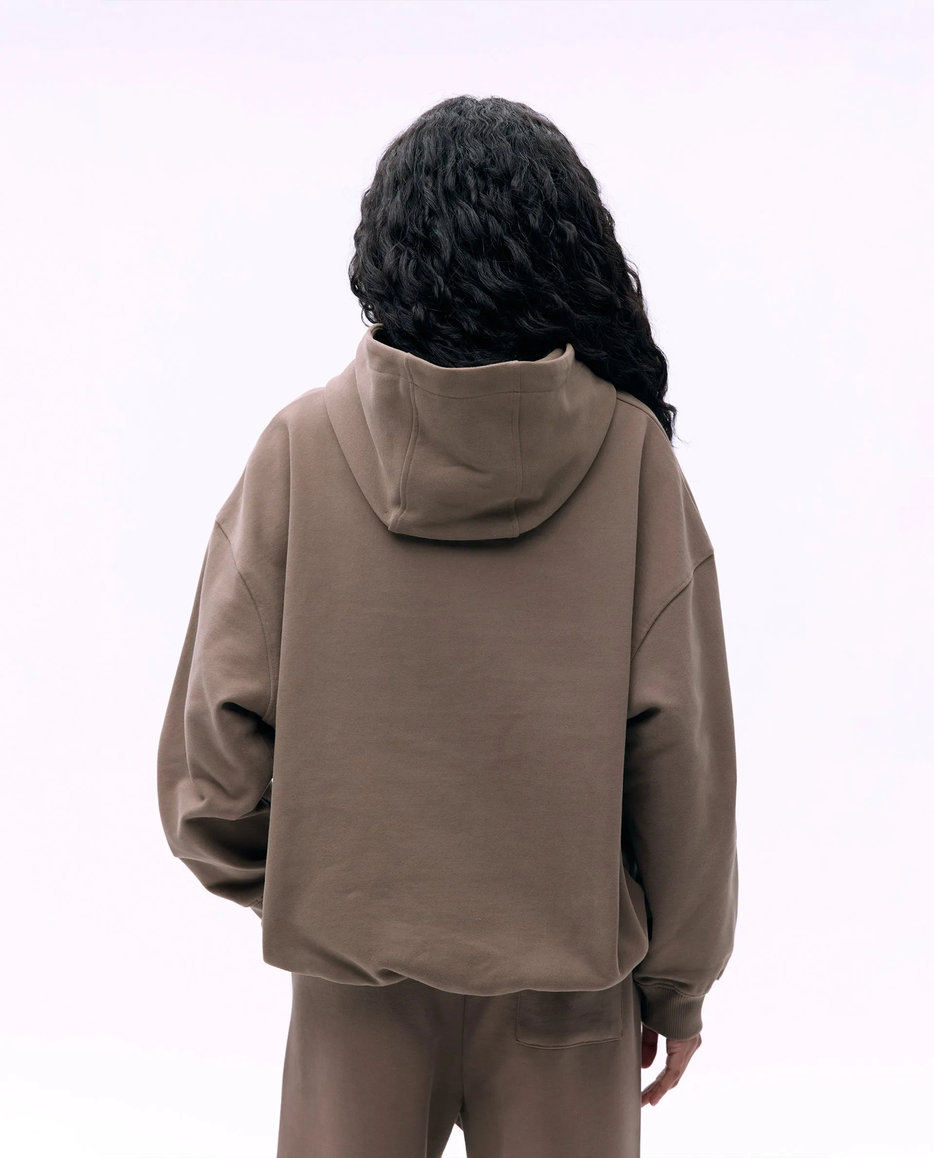 Varsity Oversized Hoodie - Cocoa Brown sold by Adanola product image thumbnail 2