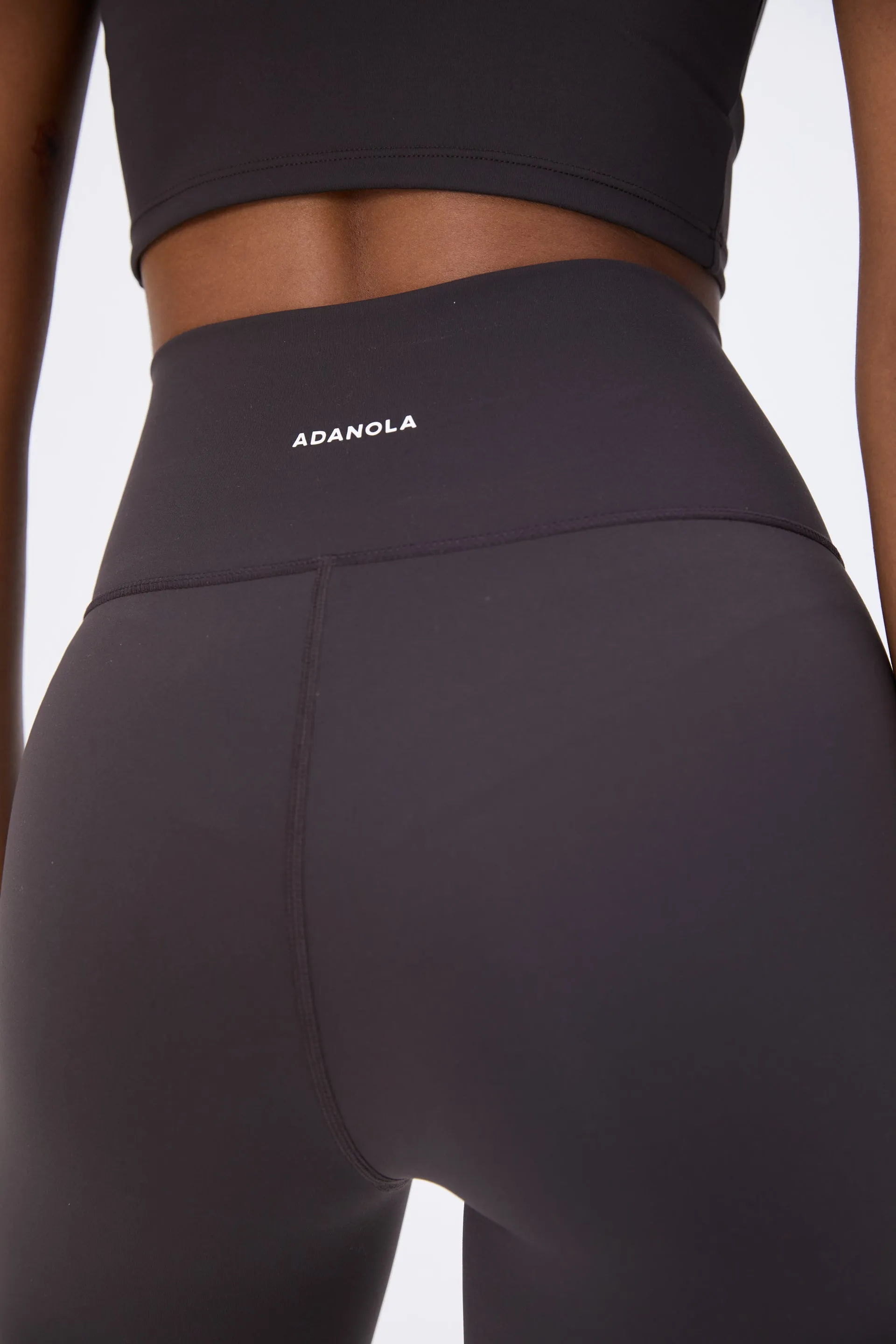 Ultimate Wrap Over Crop Shorts - Coffee Bean sold by Adanola product image thumbnail 3