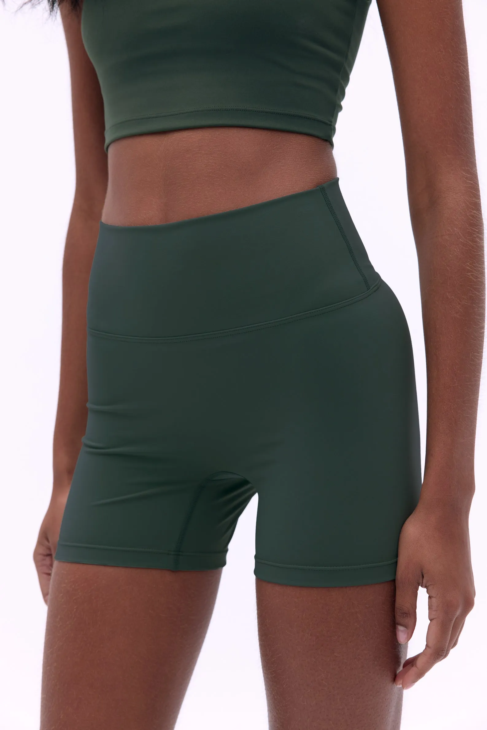Ultimate Ultra Crop Shorts - Dark Olive sold by Adanola product image thumbnail 3