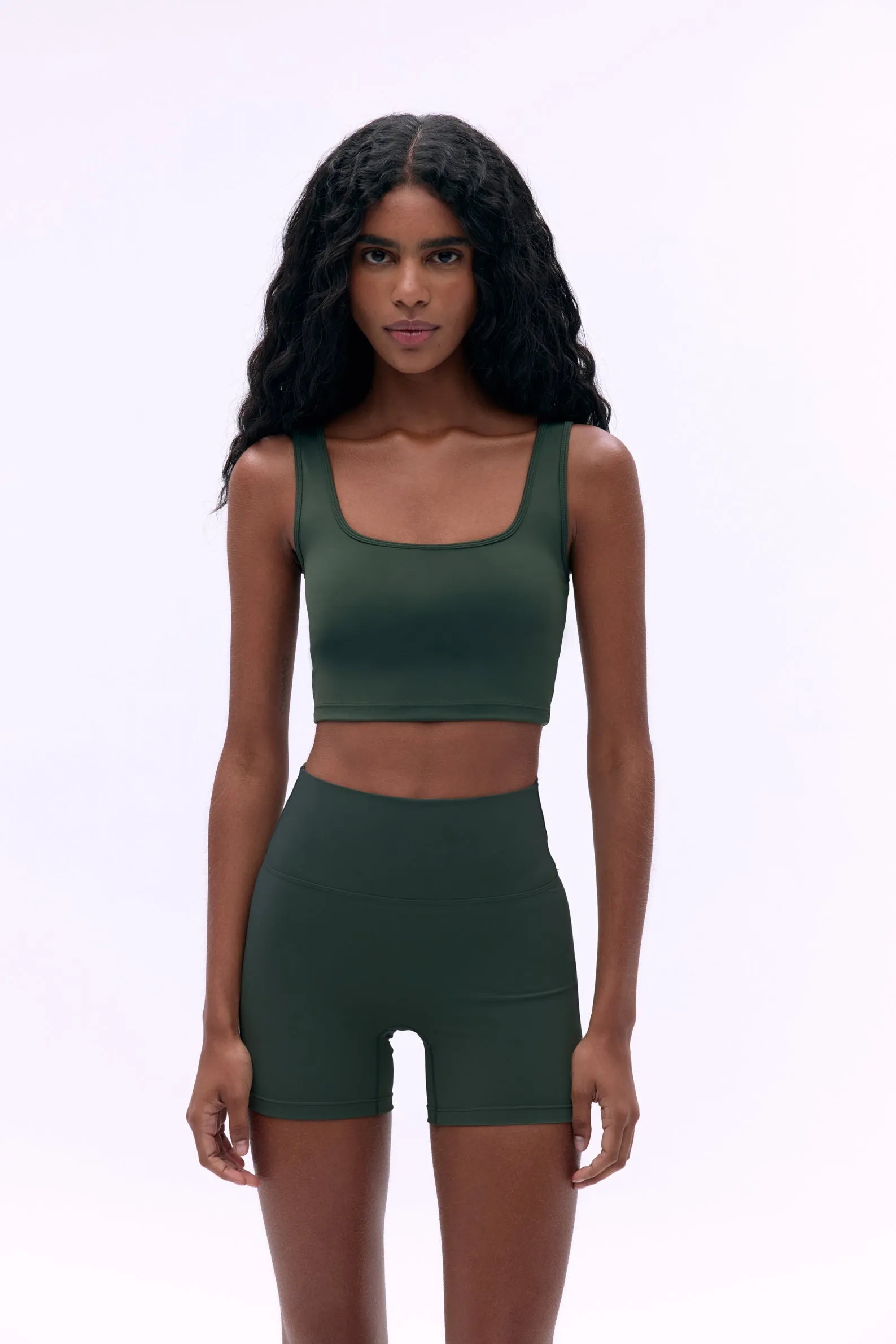 Ultimate Ultra Crop Shorts - Dark Olive sold by Adanola product image thumbnail 4