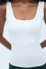 Ultimate Square Neck Top - White sold by Adanola