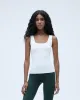 Ultimate Square Neck Top - White sold by Adanola