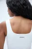 Ultimate Square Neck Top - White sold by Adanola
