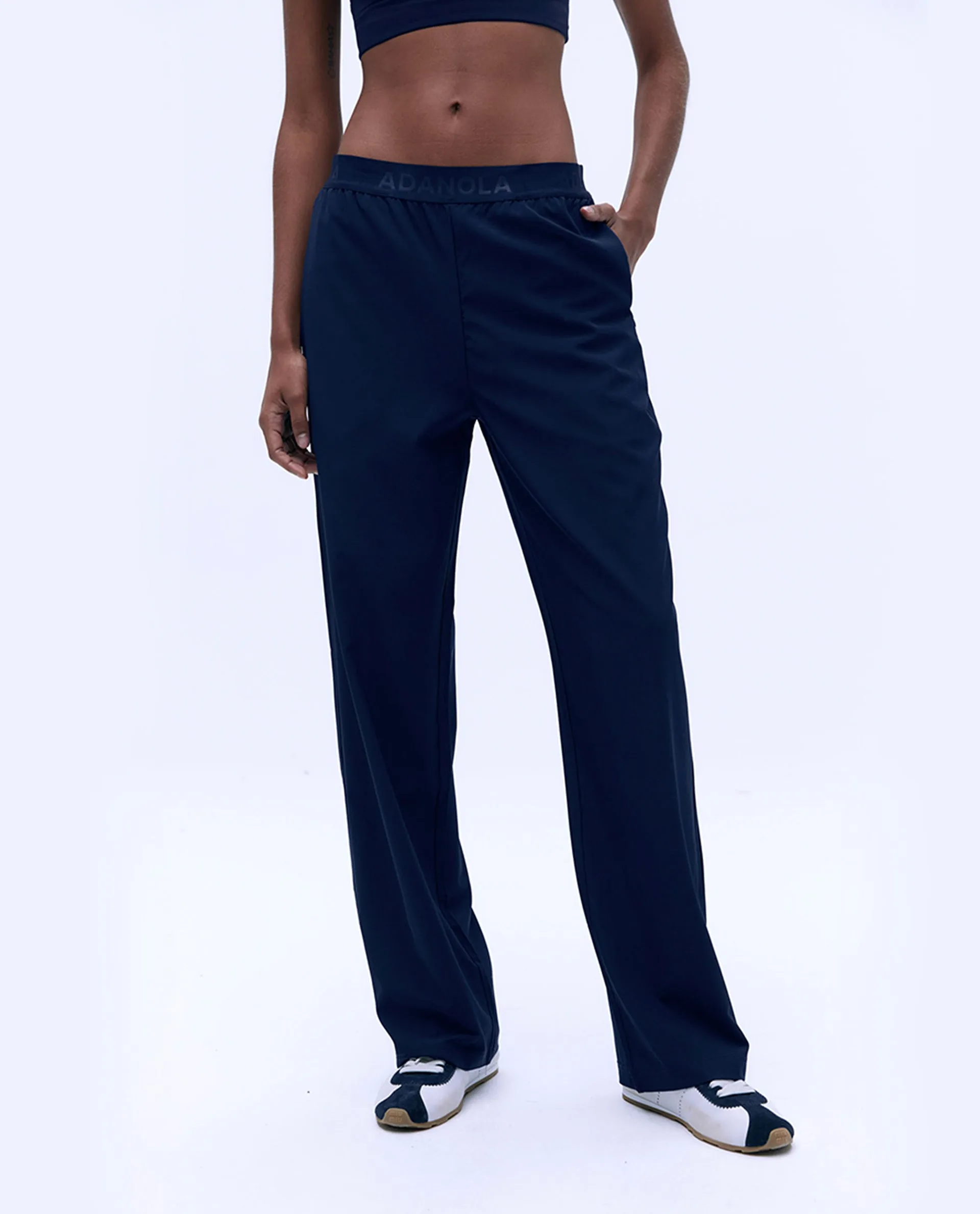 Branded Waistband Pant - Navy Blue sold by Adanola product image thumbnail 3
