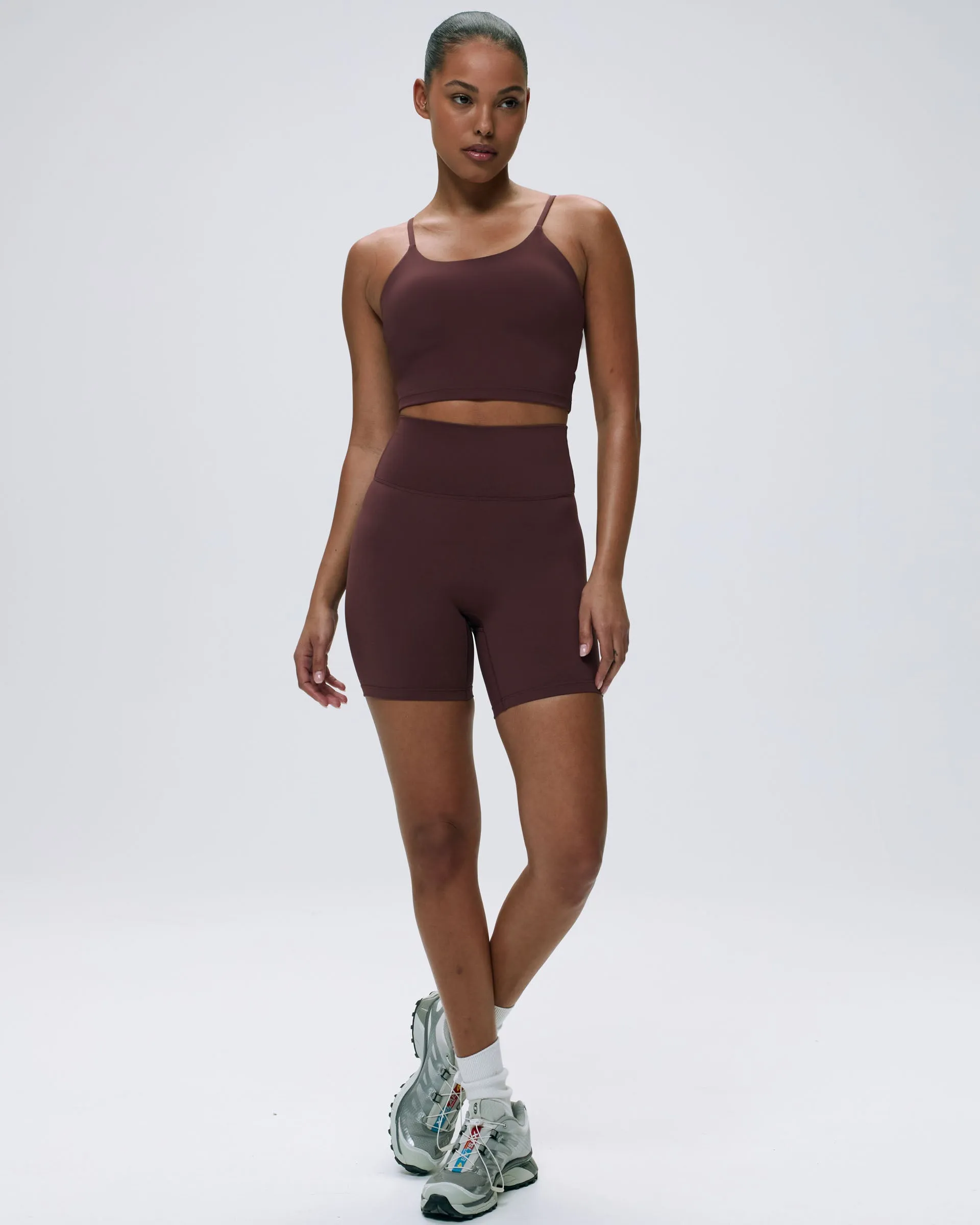 Ultimate Crop Shorts - Burgundy sold by Adanola