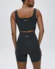Ultimate Crop Shorts - Graphite Grey sold by Adanola