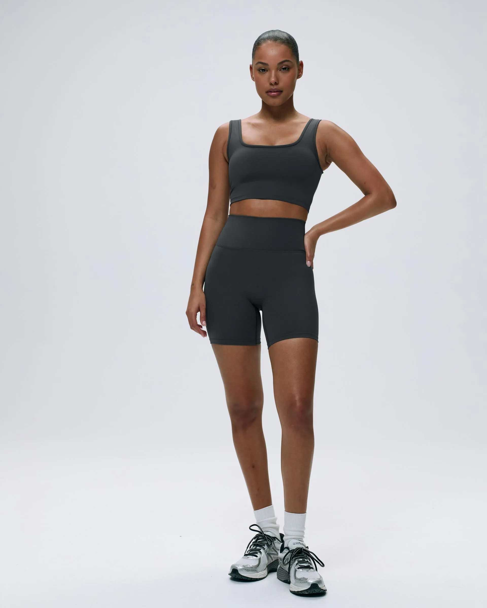 Ultimate Crop Shorts - Graphite Grey sold by Adanola