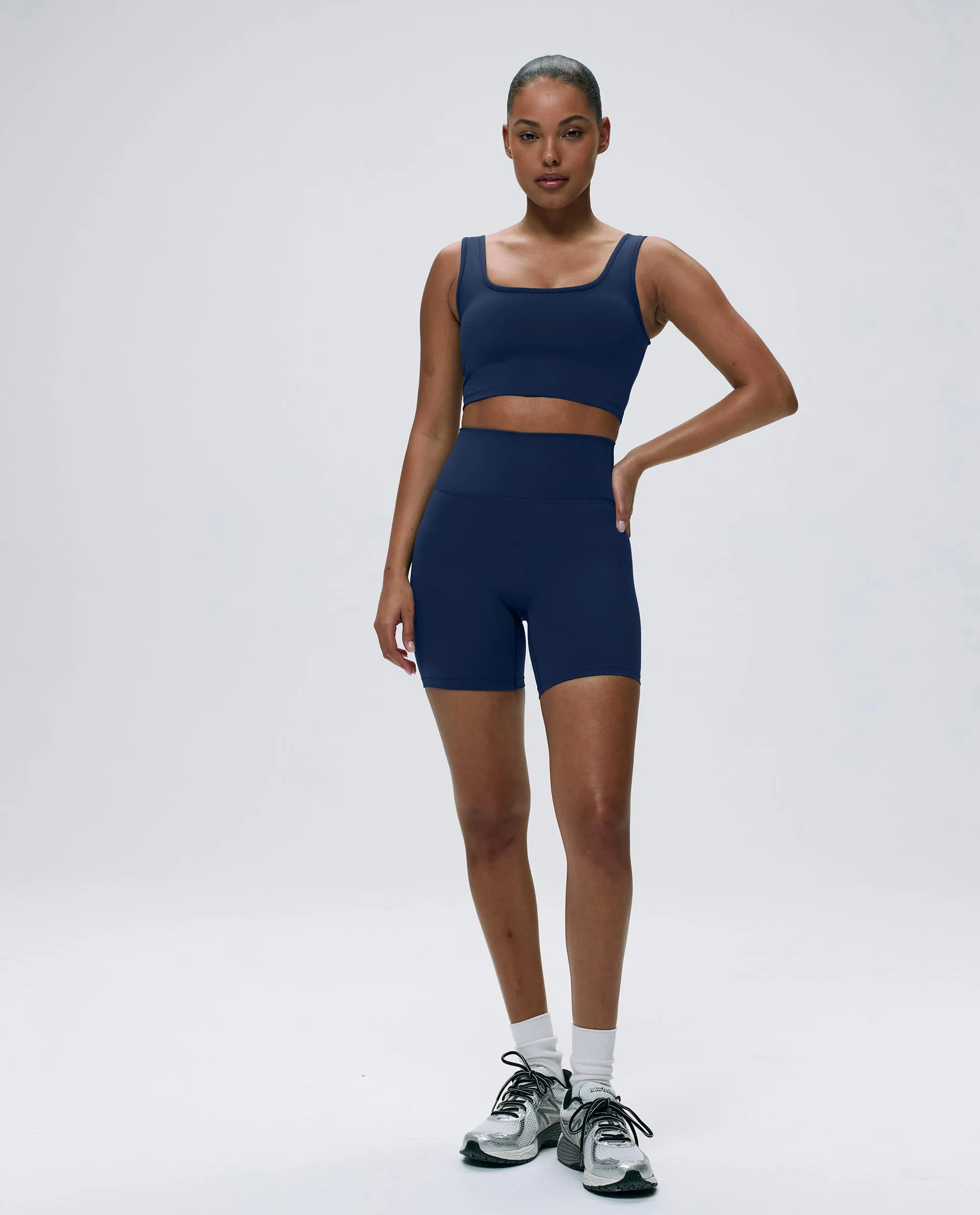 Ultimate Crop Shorts - Navy Blue sold by Adanola