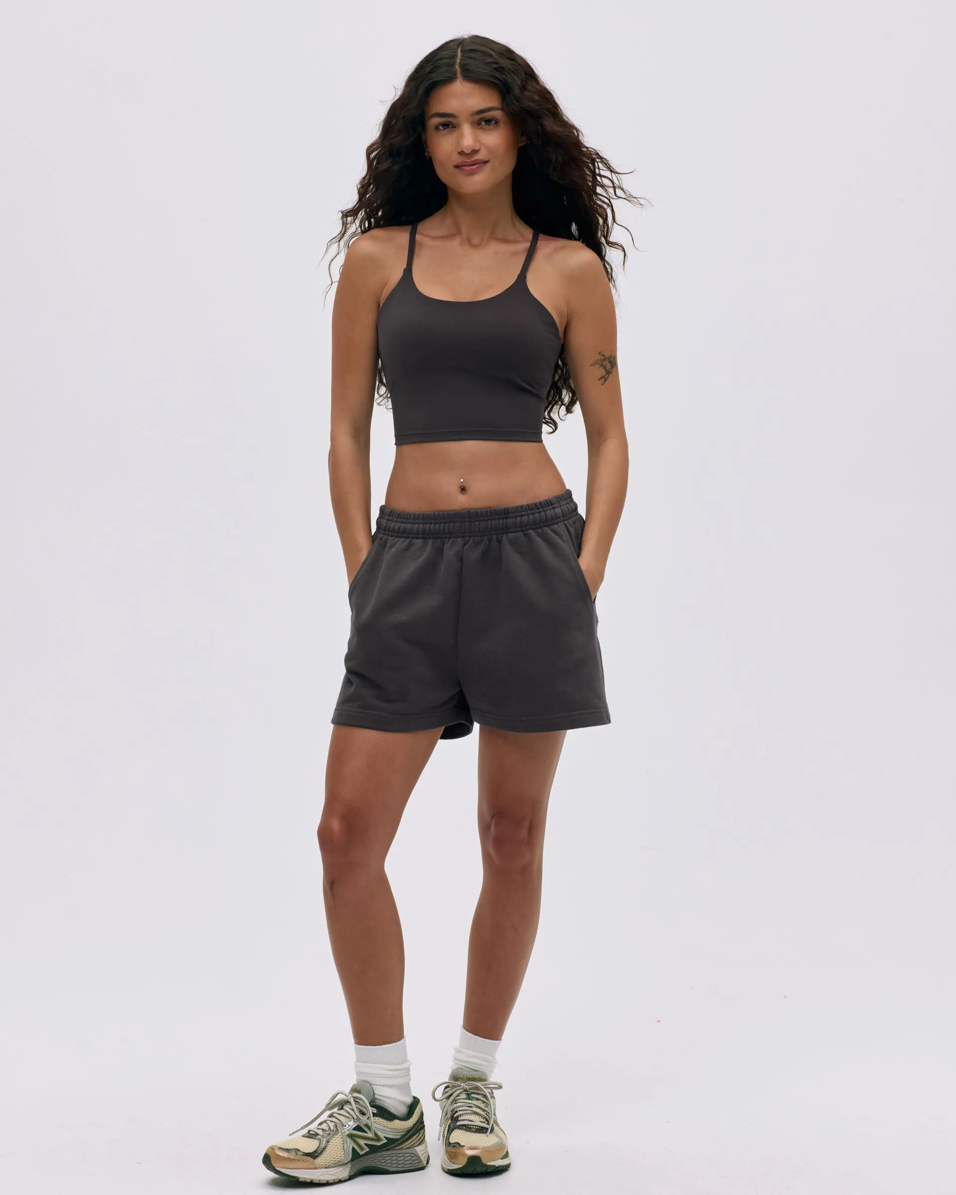 Branded Sweat Shorts - Coffee Bean sold by Adanola