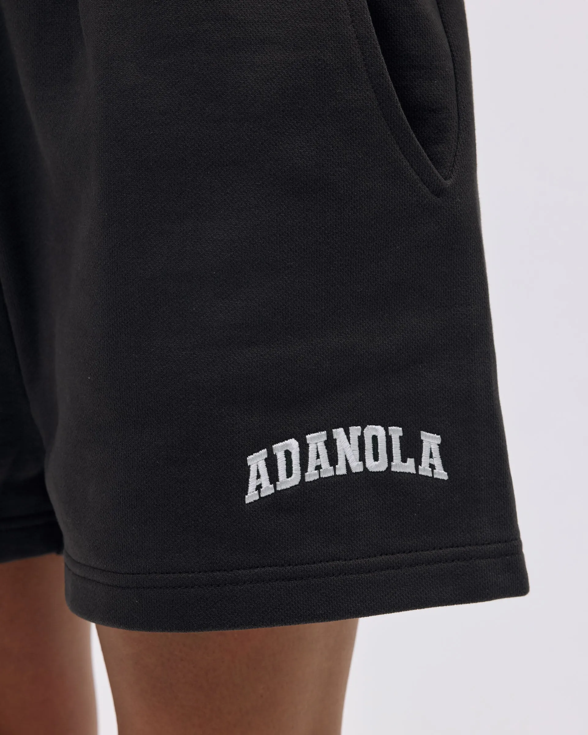Varsity Sweat Shorts - Coffee Bean/Marshmallow White sold by Adanola product image thumbnail 3