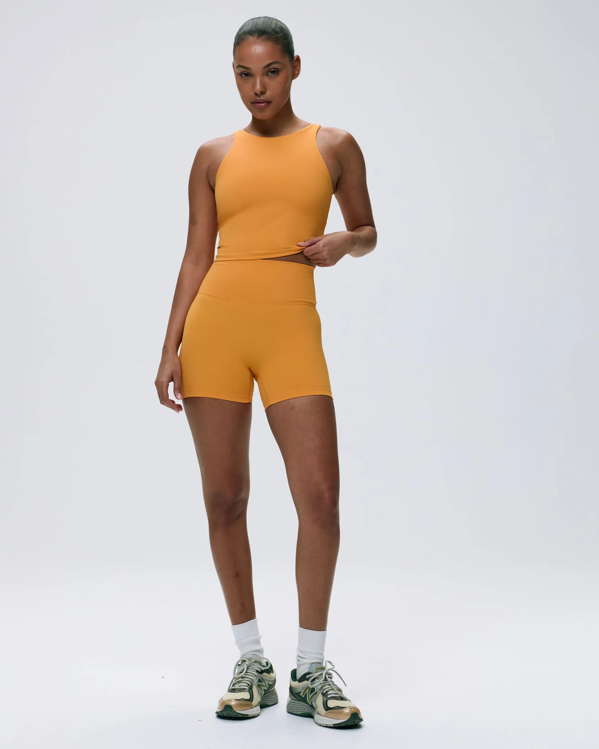 Ultimate Ultra Crop Shorts - Mango Orange sold by Adanola