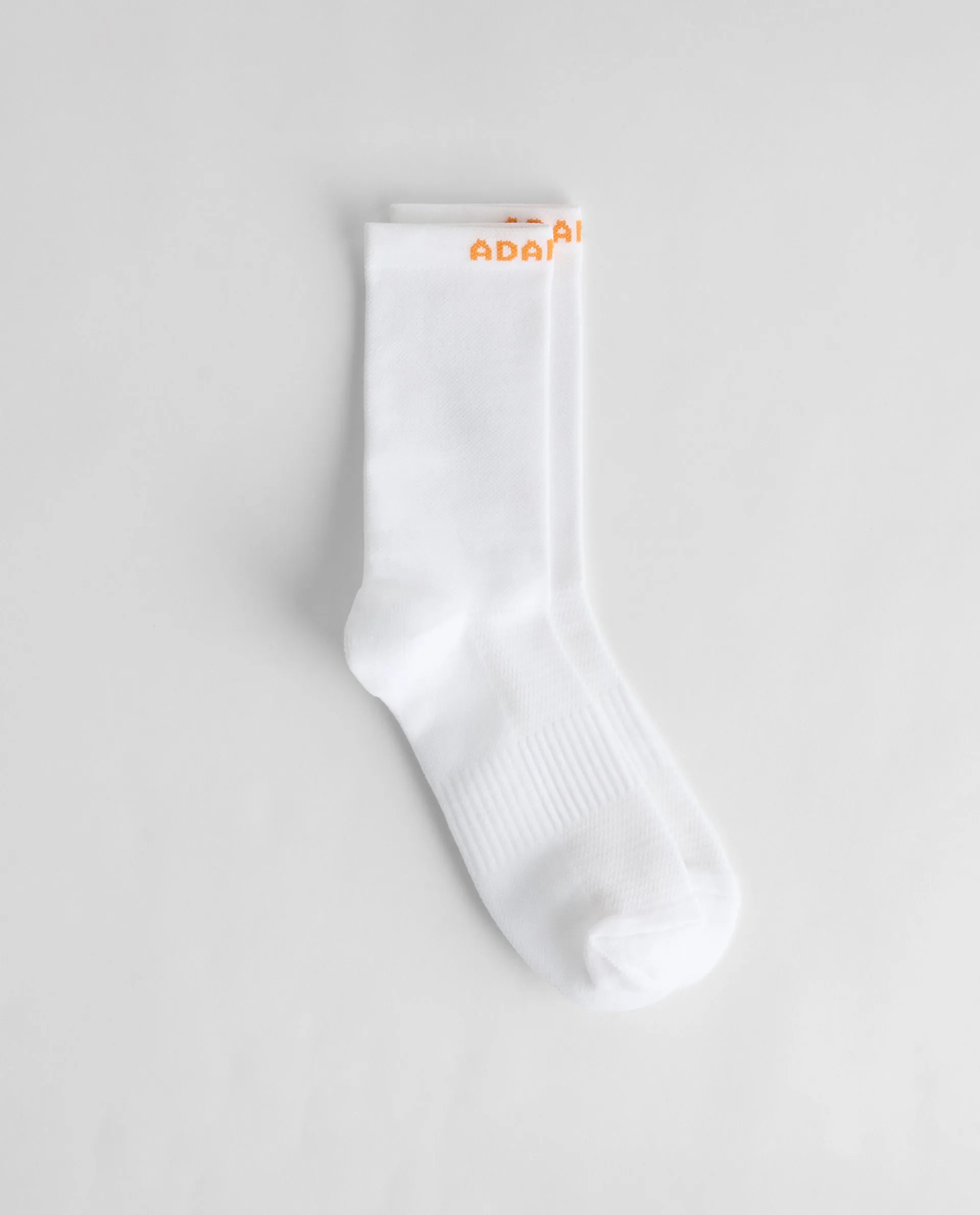 Running Sock - White/Mango Orange sold by Adanola