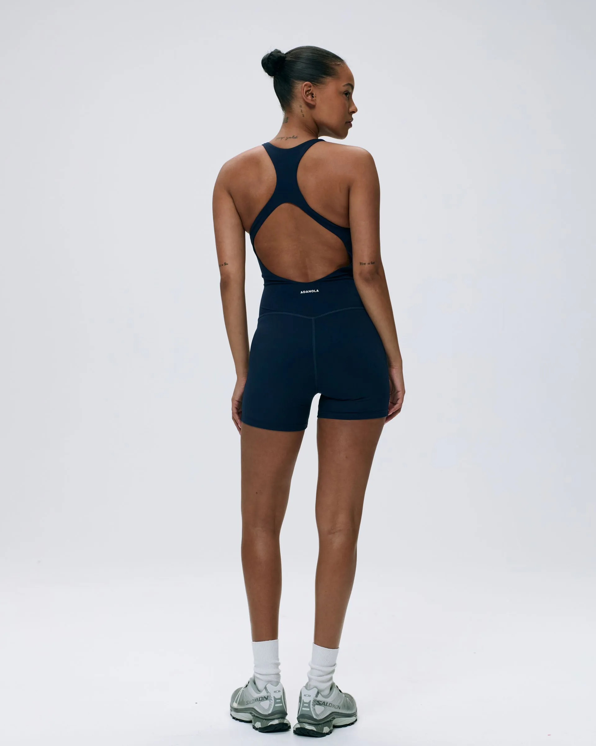 Ultimate Racer Cut Out Romper - Navy Blue sold by Adanola product image thumbnail 2