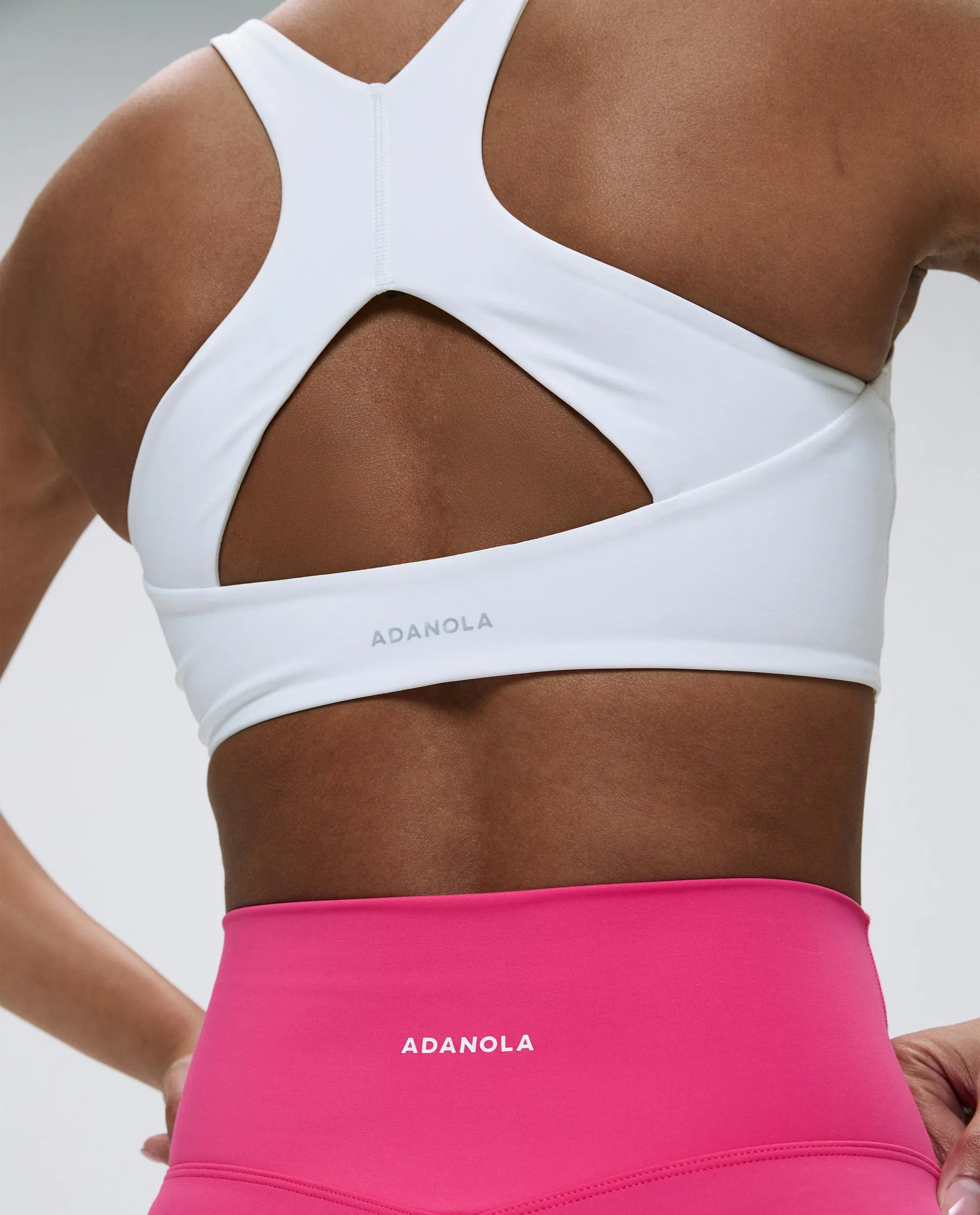 Ultimate Racer Cut Out Bra - White sold by Adanola product image thumbnail 4