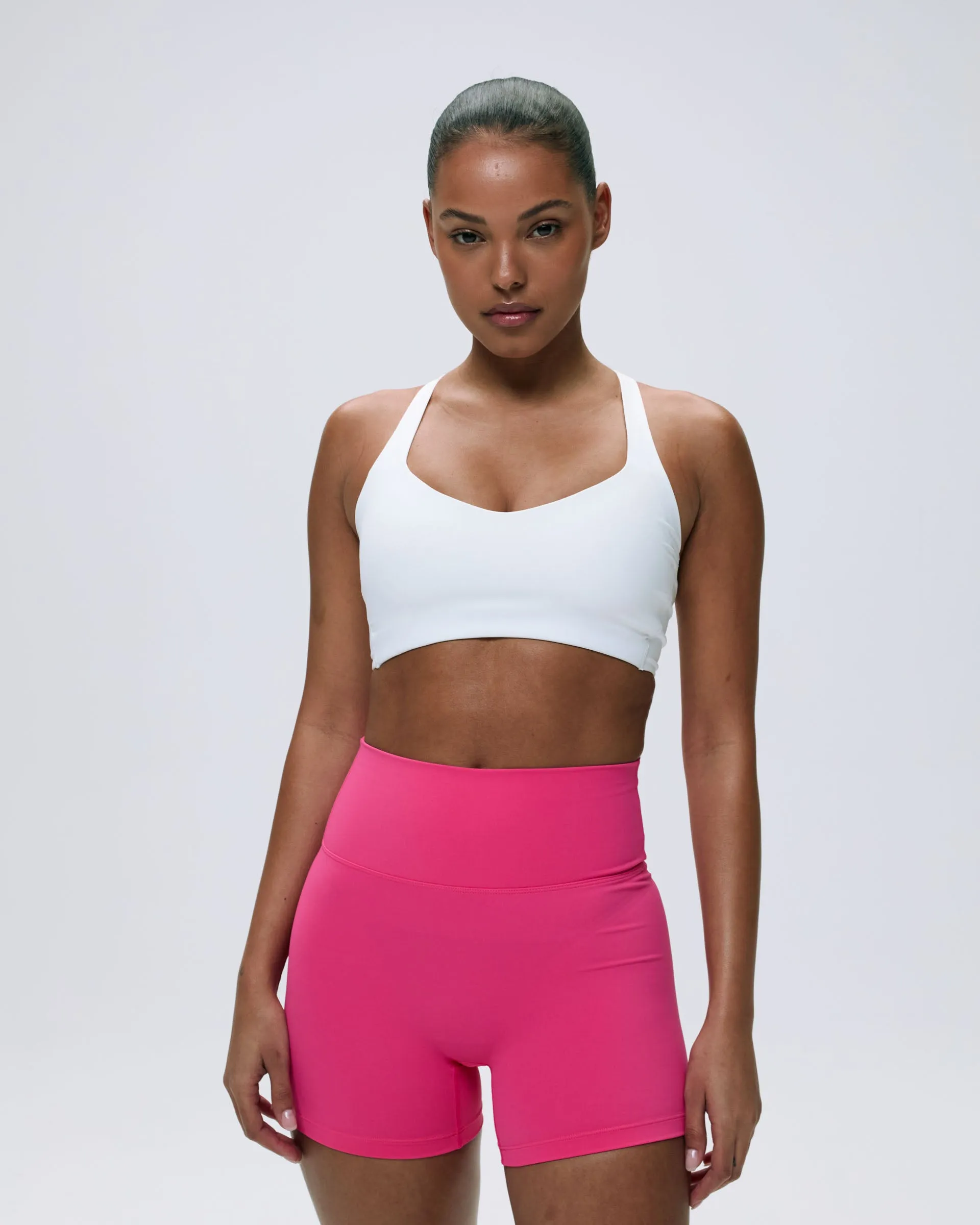 Ultimate Racer Cut Out Bra - White sold by Adanola