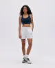 Branded Sweat Shorts - Light Grey Melange sold by Adanola