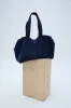 Nylon Zip Tote Bag - Navy Blue sold by Adanola