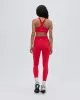 Ultimate Seam Detail Zip Pocket Leggings - Apple Red sold by Adanola