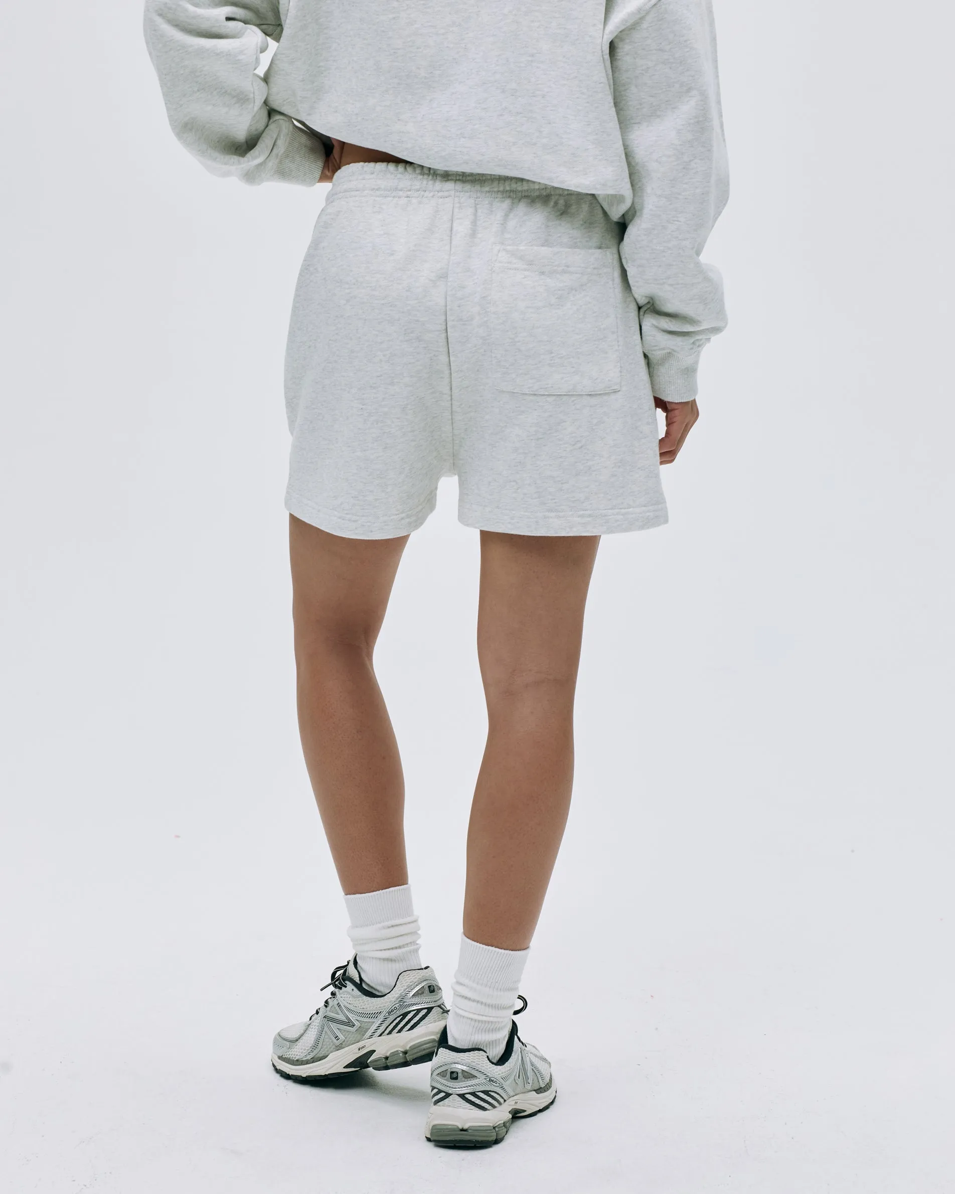 Varsity Sweat Shorts - Light Grey Melange sold by Adanola product image thumbnail 2