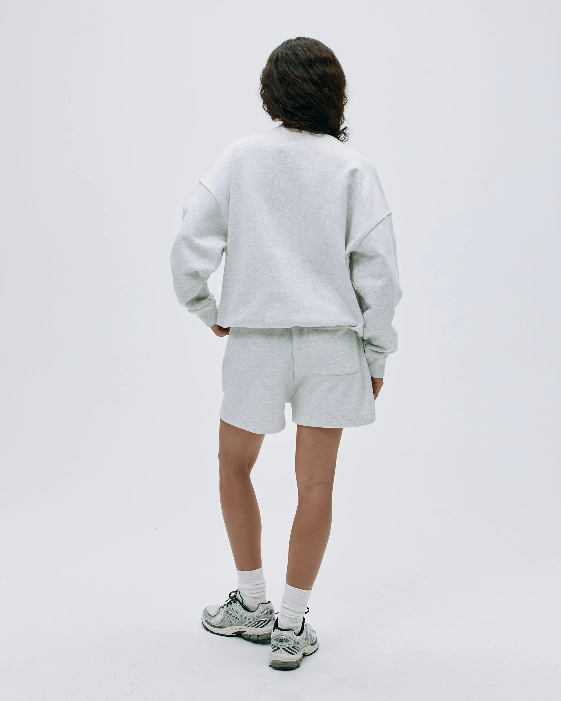 Varsity Chainstitch Oversized Sweatshirt - Light Grey Melange sold by Adanola product image thumbnail 3