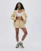 Sports Play Oversized Funnel Full Zip Sweatshirt - Butter Yellow sold by Adanola